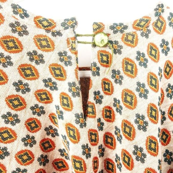 Vintage Girl’s Fringed Poncho Sweater Sz M/L - Picture 6 of 12